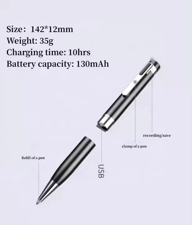 Smart voice recording pen